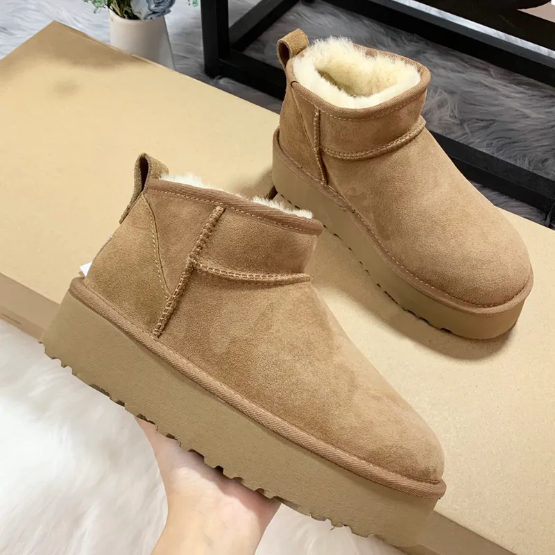 Tasman Booties Tazz Slippers Classic Mini Boots Ultra Snow Short Medium Platform Warm Shoes Fur Sheepskin_voghion.com