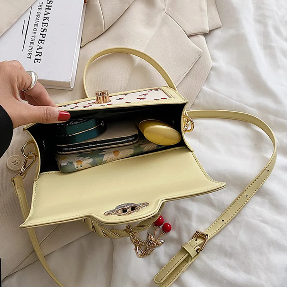 Totes Dames Kersen Schoudertas Verstelbare Band Zoete Crossbody Veelzijdige Mode Tote Handtas Vrouwelijke Dagelijkse Reis_voghion.com