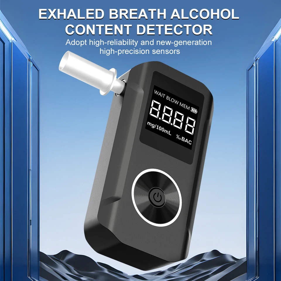High-precision Alcohol Tester Portable Digital Breathalyzer_voghion.com
