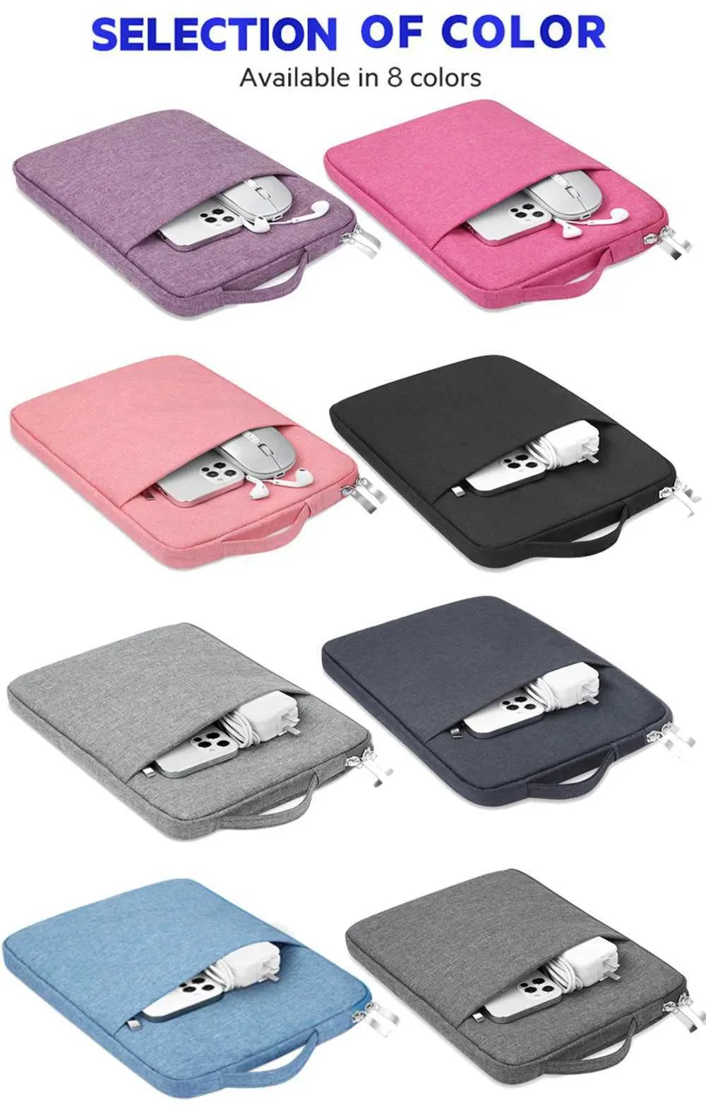 Laptop-Hülle für Lenovo 13.3 14 15.6 16 mit Grifftasche, Aktentasche, wasserdichte Handtasche für Thinkbook 12.5C241011_voghion.com