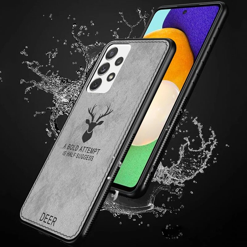 Deer Patterned Hard Cover S24 A52 A54 5G Phone Case For Samsung Galaxy S22 Ultra S23 FE_voghion.com