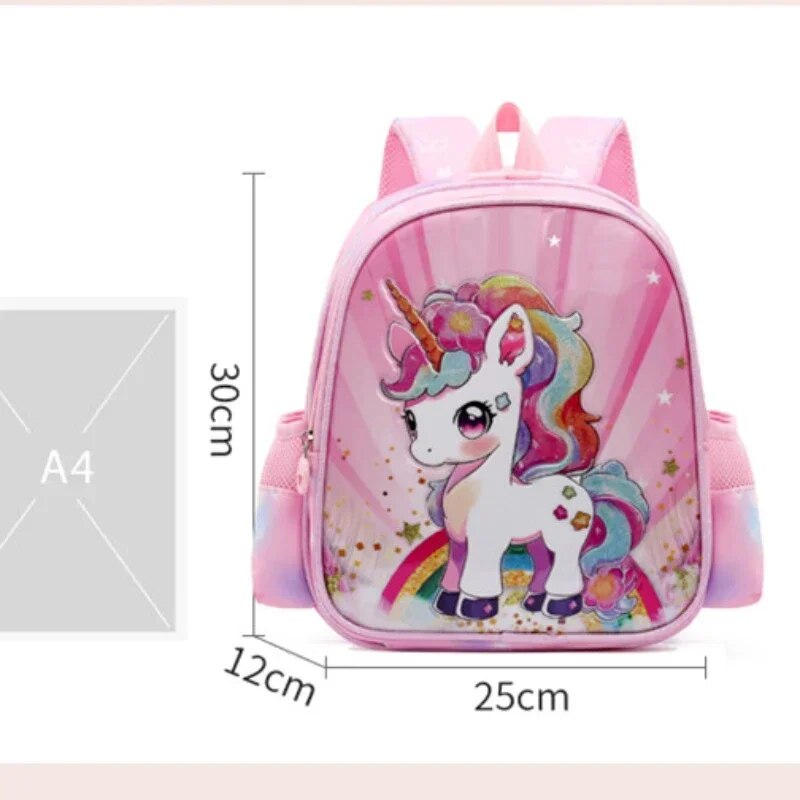 Cartoon Waterproof Children's Bookbags Cute Unicorn Mermaid Girl Backpack New Design School Bag_voghion.com