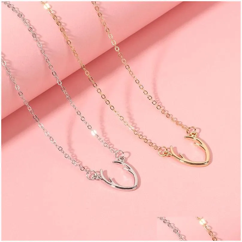 Collana con ciondolo a forma di corna per donna e ragazza natale_voghion.com