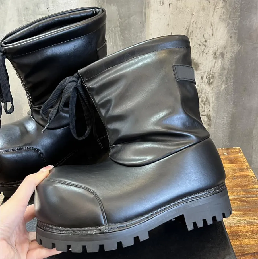 Alaska Dames Designer Snow Nylon Ski Bootie Heren Chunky Winterlaarzen Topkwaliteit Booties Schoen zonder doos_voghion.com
