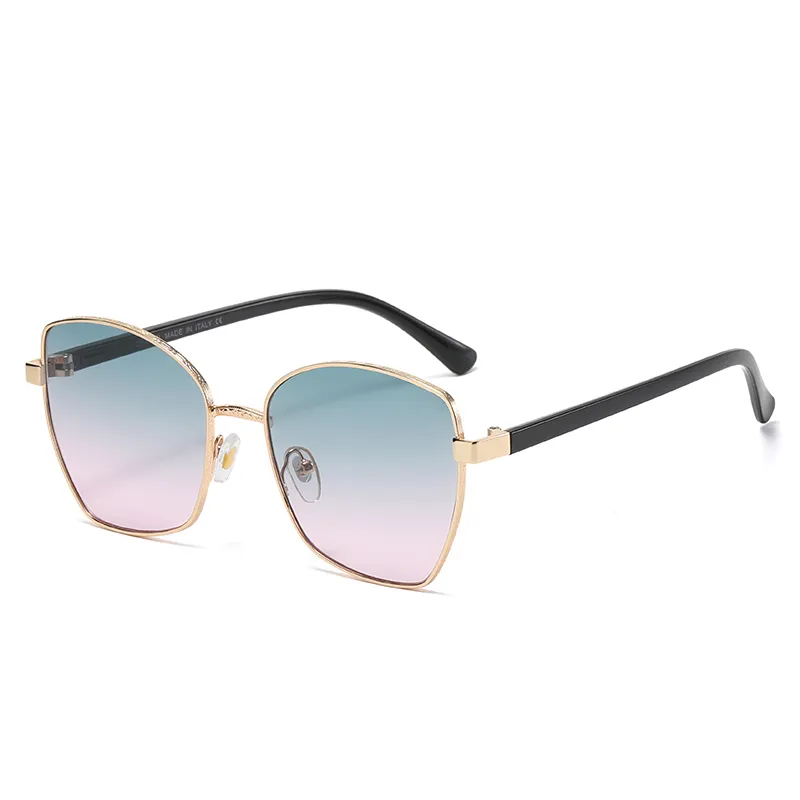 Ochelari de soare hexagonali cu lentile polaroid, designer de femei, ochelari de soare pentru bărbați, ochelari seniori, ramă de ochelari pentru femei, metal vintage_voghion.com