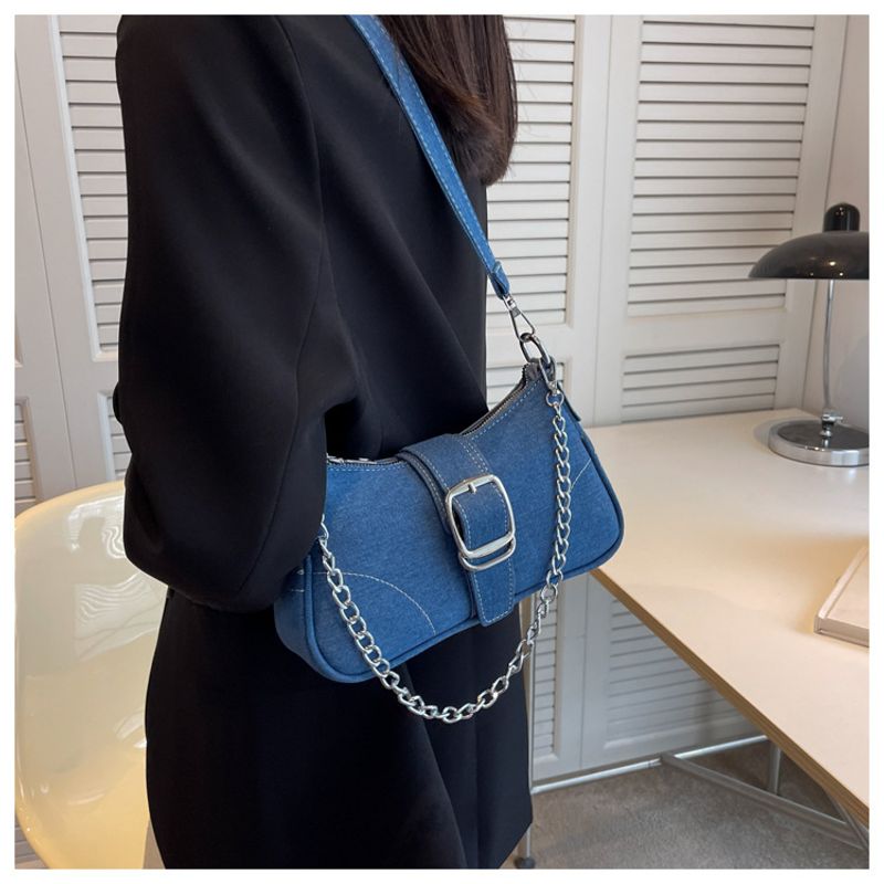 Bolsa de ombro elegante em lona para mulher mala moderna_voghion.com