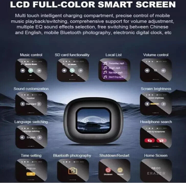 2025 Translator Earbuds, New Vylaras Translation Wireless Bluetooth Earphones_voghion.com