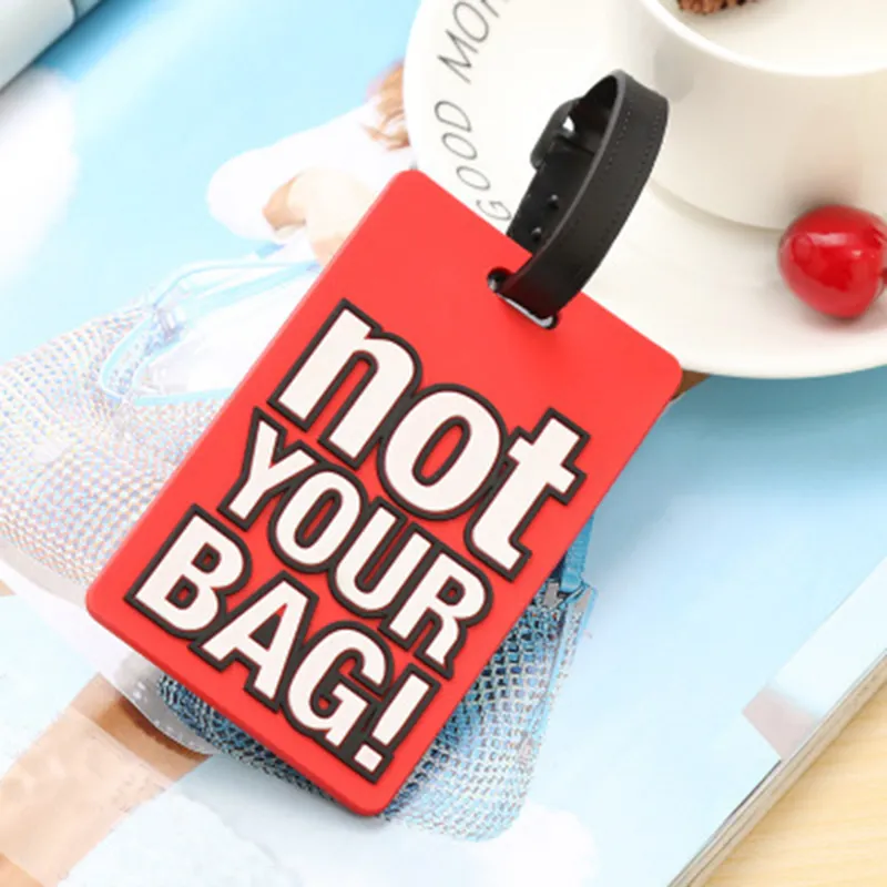 Etichetta porta-bagagli creativa per uomo e donna, non la tua borsa, porta-indirizzo per valigia, etichetta per aereo, accessorio da viaggio_voghion.com