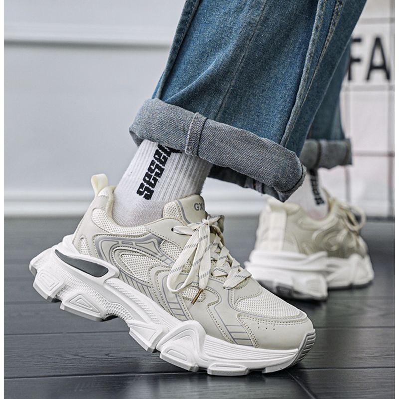 2024 Herbst neue Herren erhöhen Papa Trend leichte dicke Sohle bequeme Sportschuhe_voghion.com