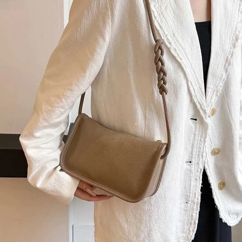 100 % echtes Rindsleder aus echtem Leder Sac Mode Frauen Umhängetaschen für Damen Neue Schultertasche mit hoher Kapazität Handtasche_voghion.com