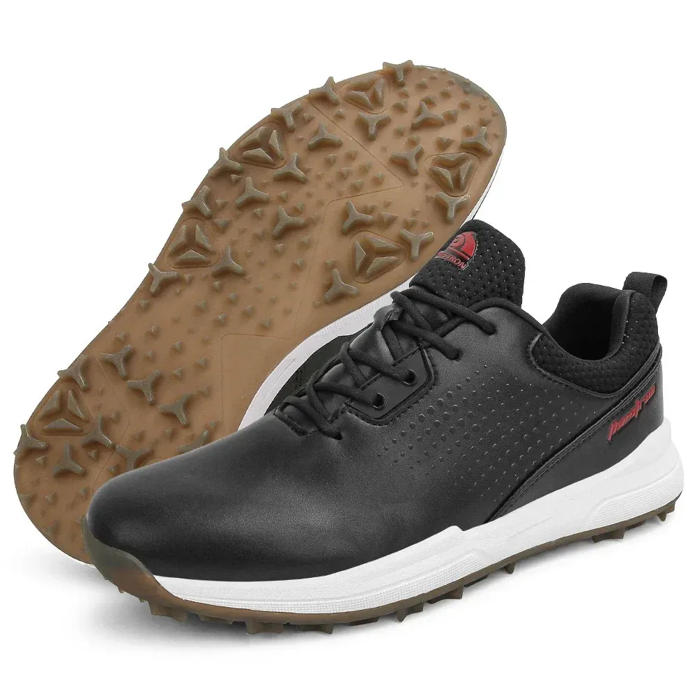 Waterproof Golf Sneakers For Men Spikeless Outdoor Walking Shoes_voghion.com
