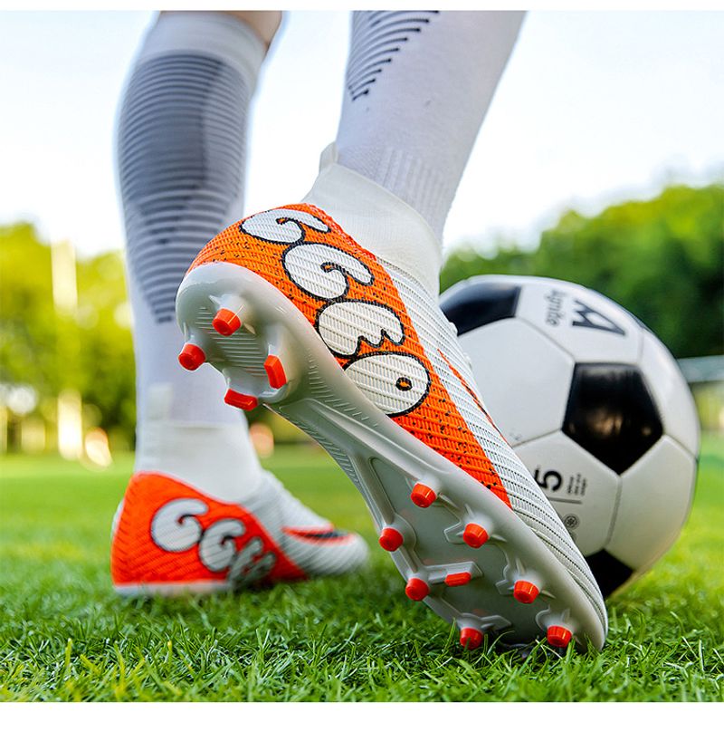 Neuer High-Top-Fußball für Männer, Erwachsene, Studenten, Jugendliche, Wettkampftraining im Freien, rutschfest und_voghion.com