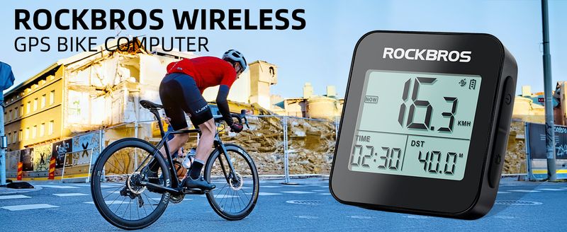 ROCKBROS Bisiklet GPS Bilgisayarı Kablosuz Bisiklet Kilometre Sayacı IPX6 600mAH_voghion.com