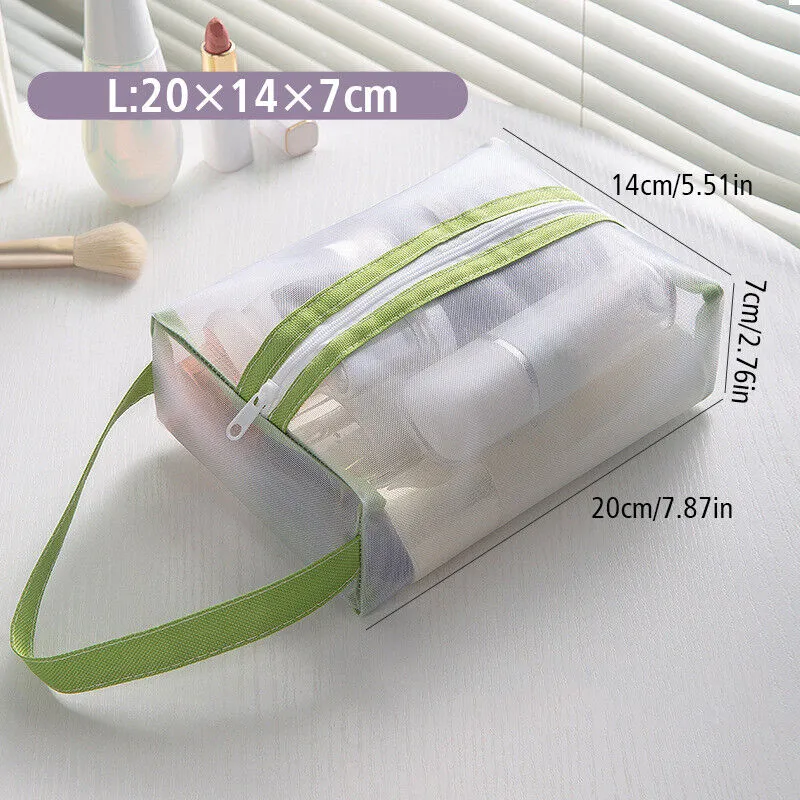 Neu Mesh Transparente Kosmetik Frauen Reise Make-Up Fall Lippenstift Lagerung Pouch Casual Zipper_voghion.com
