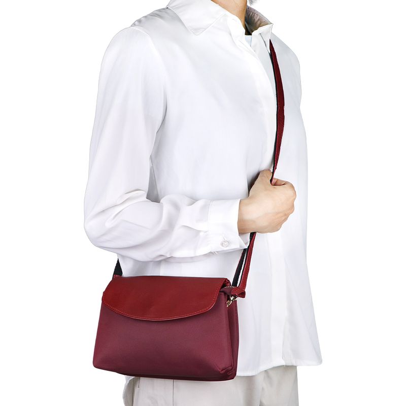 URBAN MASTER Double-layer Zipper Mini Messenger Bags, Waterproof Simple Flap Phone Bag, Casual Shoulder Purse For Women_voghion.com