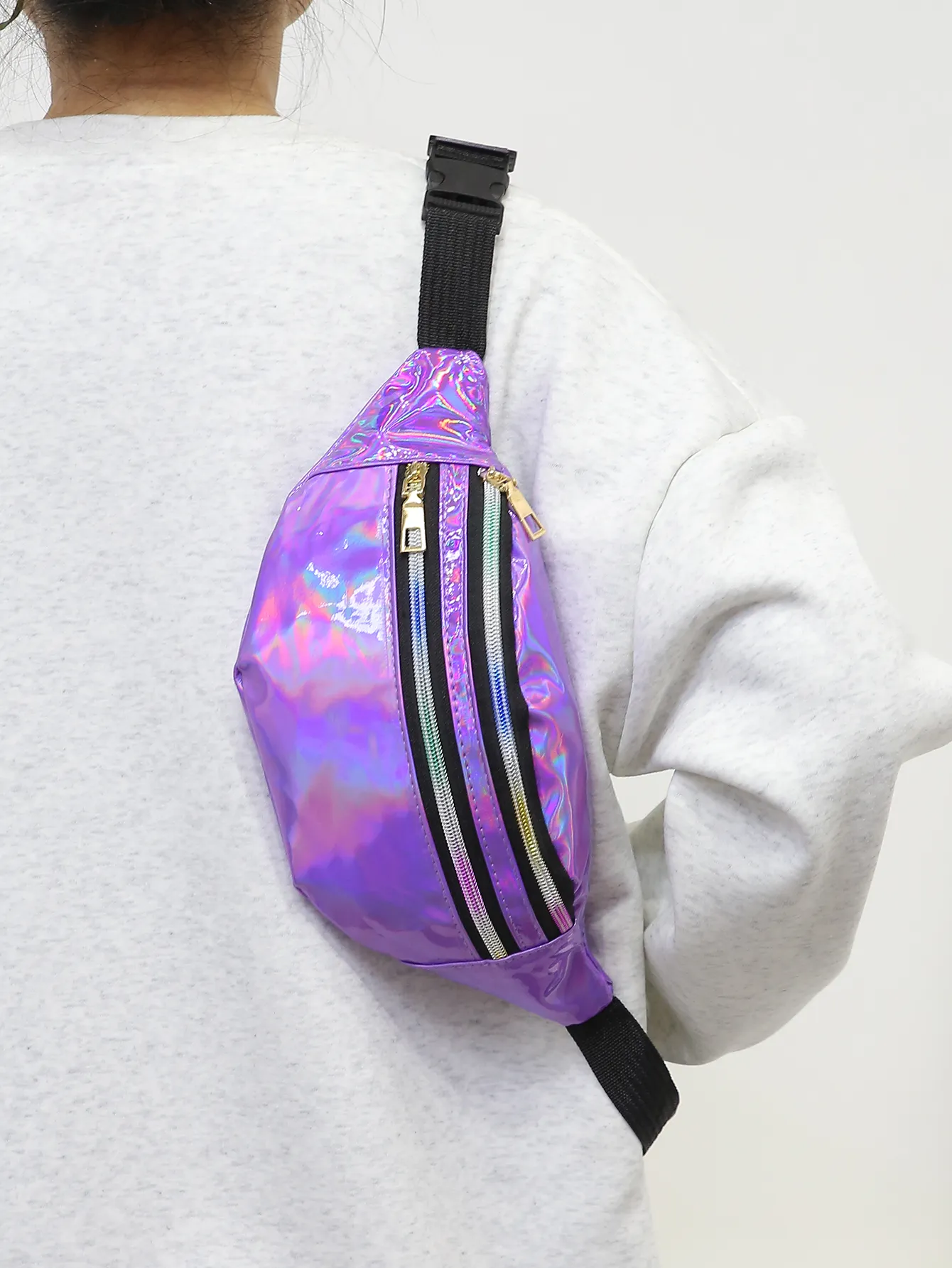 Laser Fanny Belt For Women Cross Body Womens Crossbody Bags Fashion Waist Pack Bum Bag Hiking Running Travel_voghion.com
