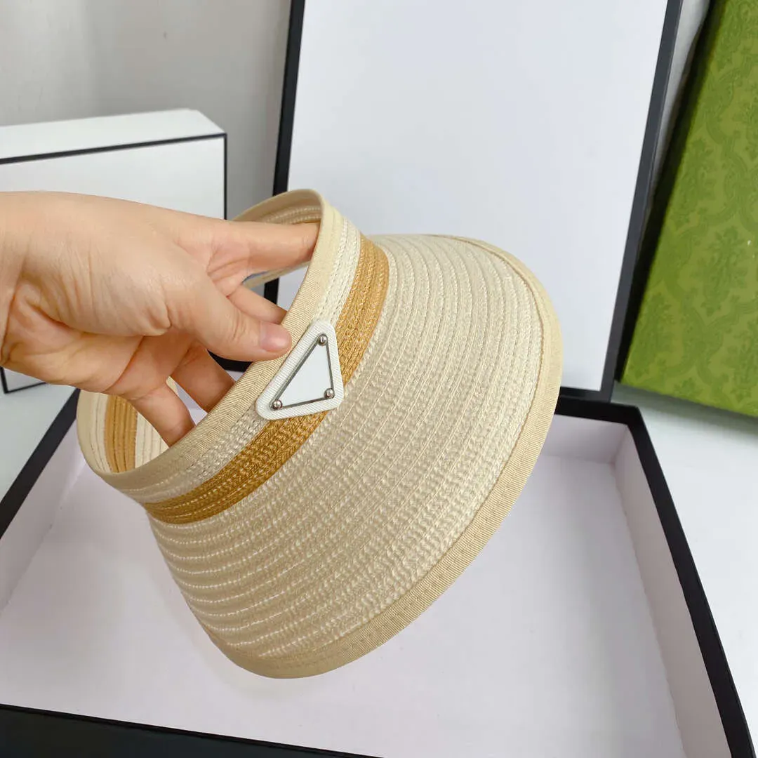 Viseras de moda, sombreros de paja para el sol, viseras de diseñador, sombreros para hombres y mujeres, gorras, sombrero de pescador, gorra de ala ancha de alta calidad, para verano y resort._voghion.com