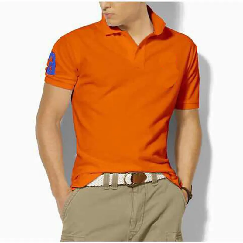 Hombre Big Pony brand High Quality Polo Top Men Short Sleeve Casual Embroidery Homme male polo shirt Mascuo lapel tee_voghion.com