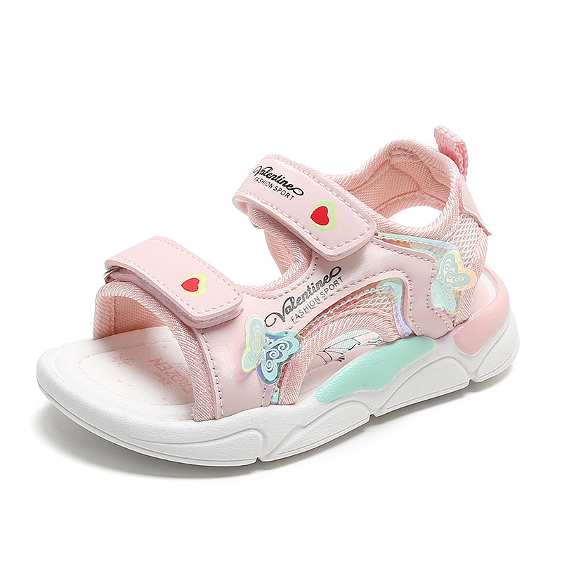 New Children's Beach Shoes Cartoon Little Girl Princess Shoes Soft Soled Baby Shoes_voghion.com