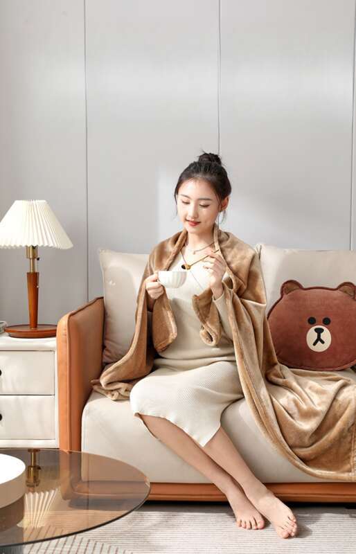 bedding Dual-use Thick Winter Blanket Office Nap Two-in-one Car Pillow_voghion.com