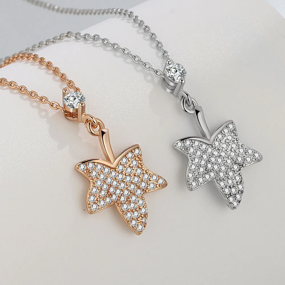 Sieraden Ketting Vrouwelijk Sterling Sier Esdoornblad Sleutelbeen Ketting Licht Niche Ontwerp Sense Ins Tide Online Beroemdheid_voghion.com