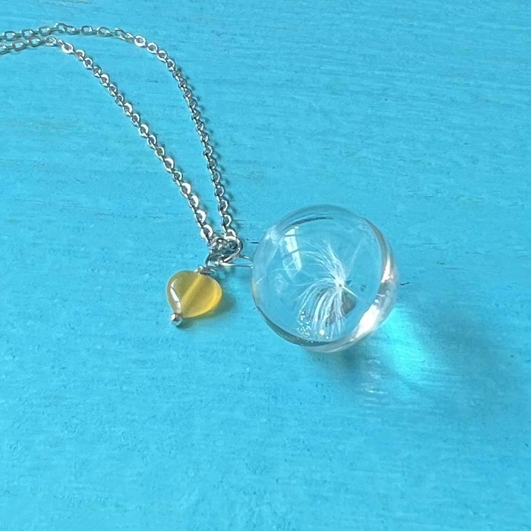 Gioielli e accessori Collana con ciondolo a forma di tarassaco fresco e nicchia_voghion.com