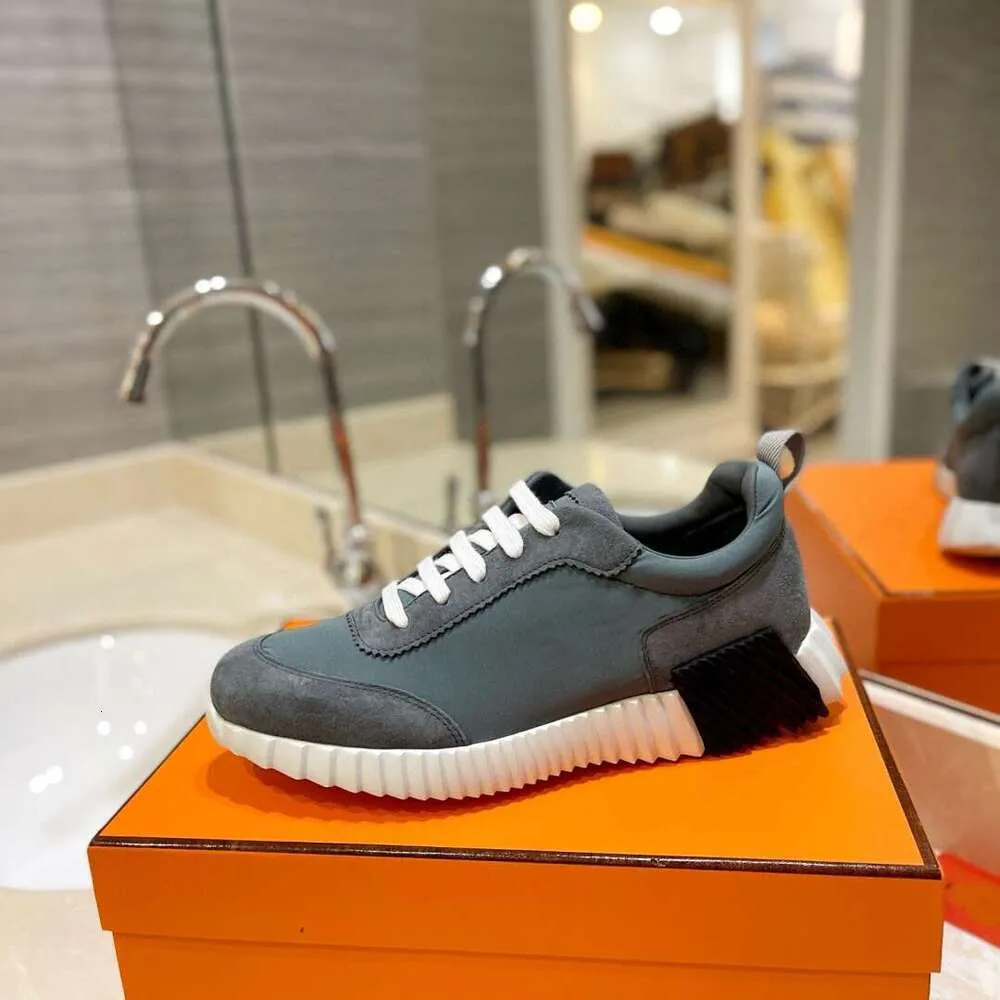 Scarpe da ginnastica da uomo, stile casual, in pelle e rete, con lacci, sportive, con suola in gomma, basse, stile street._voghion.com
