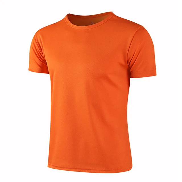 Kuuma myynti T-paita miehille O-kaula-aukkoiset nopeasti kuivuvat t-paidat naisille yksinkertaiset lyhythihaiset yksivärinen Slim Fit T-paidat unisex-toppeihin kesäksi_voghion.com