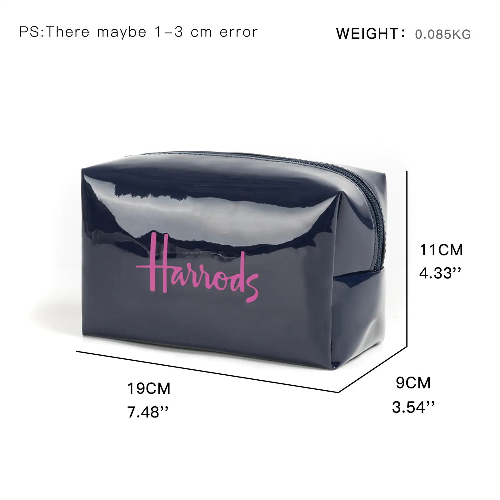 Fashion PVC Organizers Makeup Bag Waterproof Nylon Travel Cosmetic Case Zipper Wash Toiletry Pouch Small Portable Clutch_voghion.com
