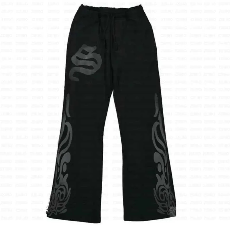 Kadın Y2k Amerikan Renkli Moda Geniş Paça Pantolon Eşofman Altı Kpop Baskılı Pantolon Erkek Retro Rahat Büyük Boy_voghion.com