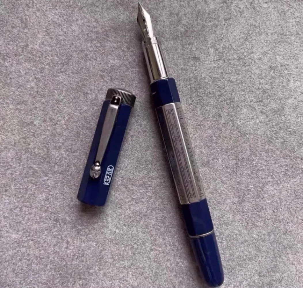 Vente en gros Proust Great Master Series - Stylo à encre à pistons Old Proust avec capuchon en métal, stylo rétro bicolore égyptien rond Heritage Series, stylo signature,_voghion.com