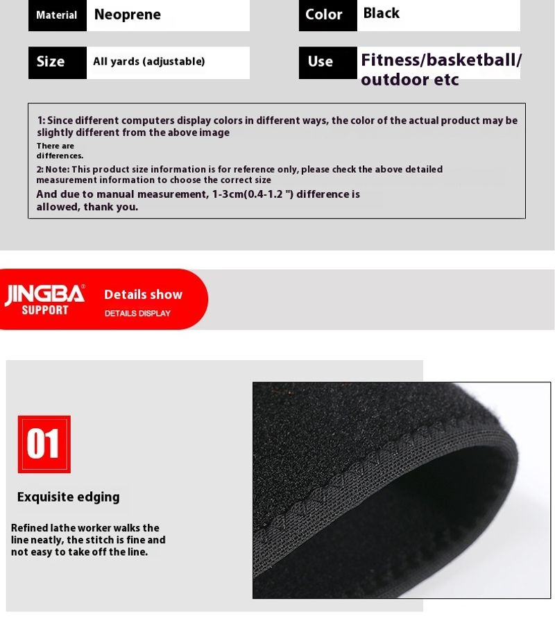 JINGBA sportsknæbeskyttere, udendørs løb, basketball, bjergbestigning, cykling, dans, yoga, trykbeskyttere_voghion.com
