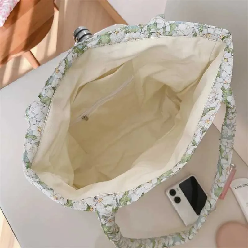 Bavlněná taška ral Tote Bag pro Wen, módní nadýchaná kabelka s polstrovanou obuví, designová nákupní taška Y241109_voghion.com