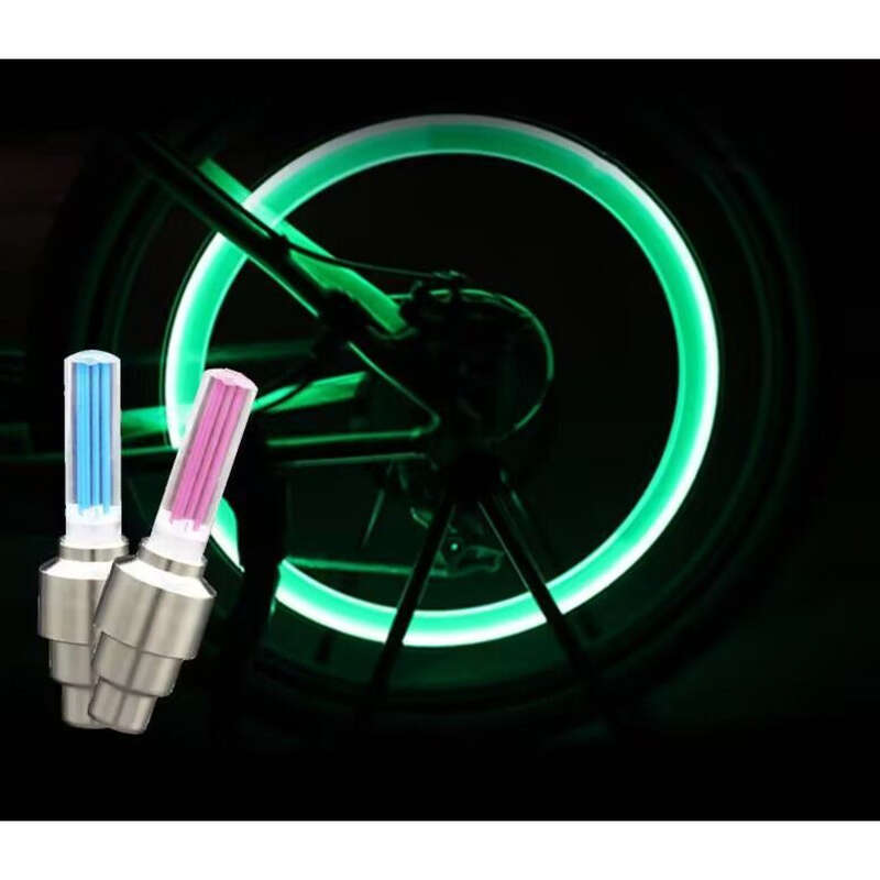 [Automatikus éjszakai fény] Kerékpáros felszerelés Fluoreszkáló rúd Indukciós szél tűz kerékmag légszelep kerékpár hegyi kerékpár_voghion.com