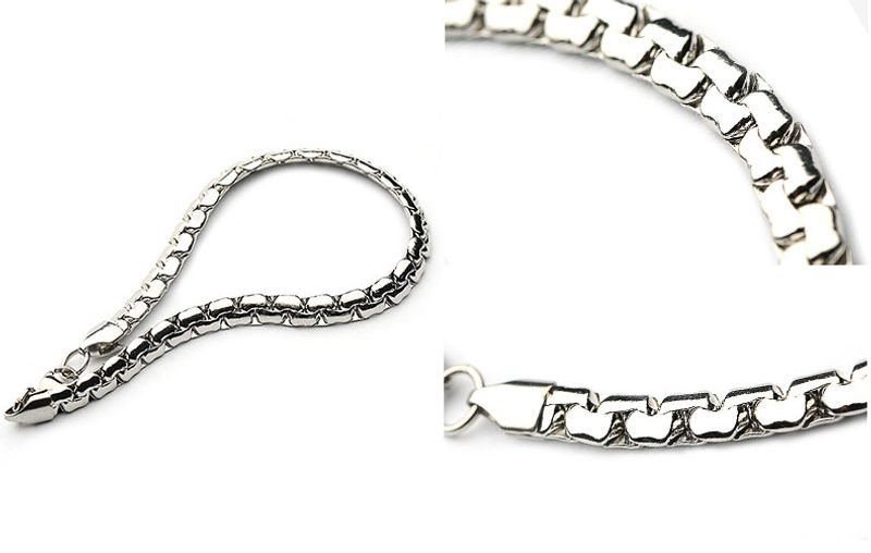 Modern Simple Classic Style Solid Color 304 Stainless Steel Bracelets In Bulk_voghion.com