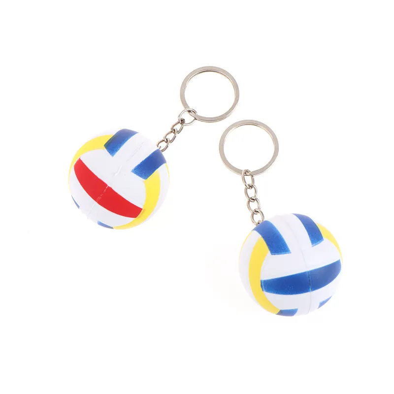 1PC 4CM Volleyball Keychain Soccer Keyring Car Chains Gifts Key Ring Sport Bag Accessories Pendant_voghion.com