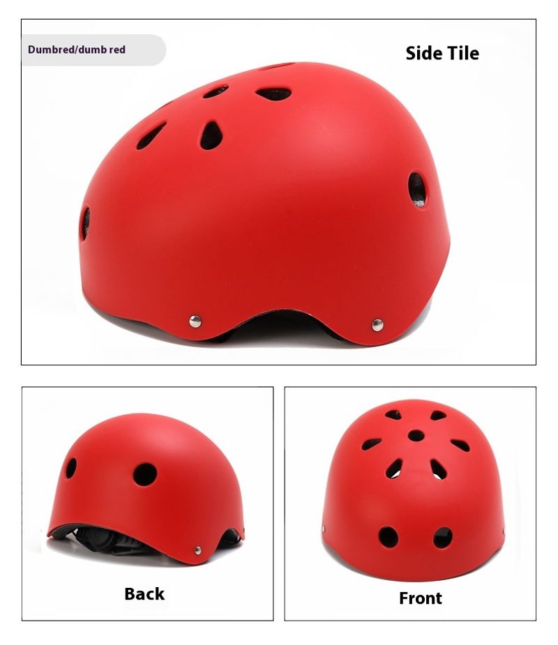 Rijden skateboard volwassen en kinder rolschaatsschoenen, loopfietshelm, verstelbare driftveiligheidshelm_voghion.com