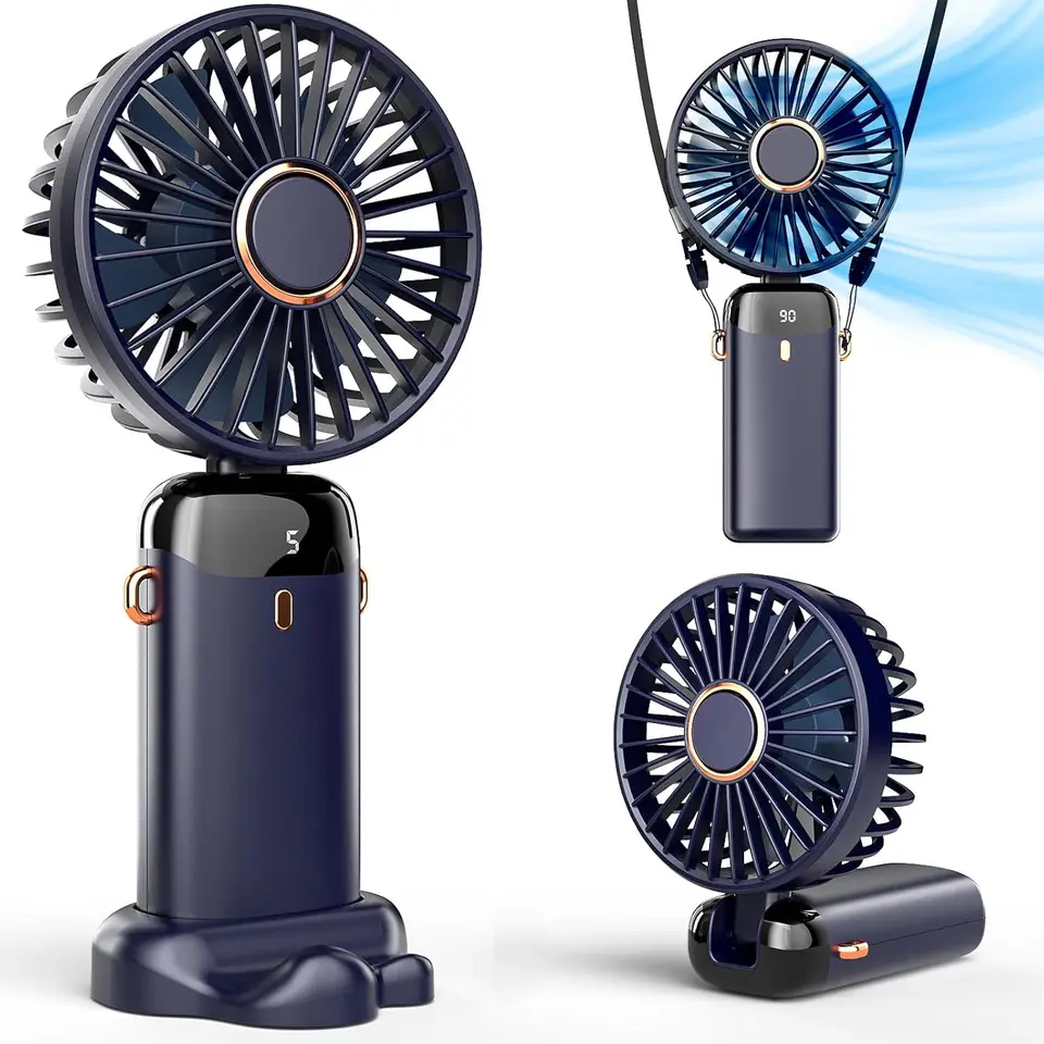 Handheld Mini Fan Usb Rechargeable Portable Foldable Desk Fan_voghion.com