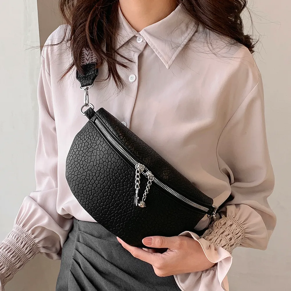 Fash Shoulder Elegant PU Leather Underarm Bag Casual Portable Simple Ethnic Style Straps Adjustable For Weekend_voghion.com