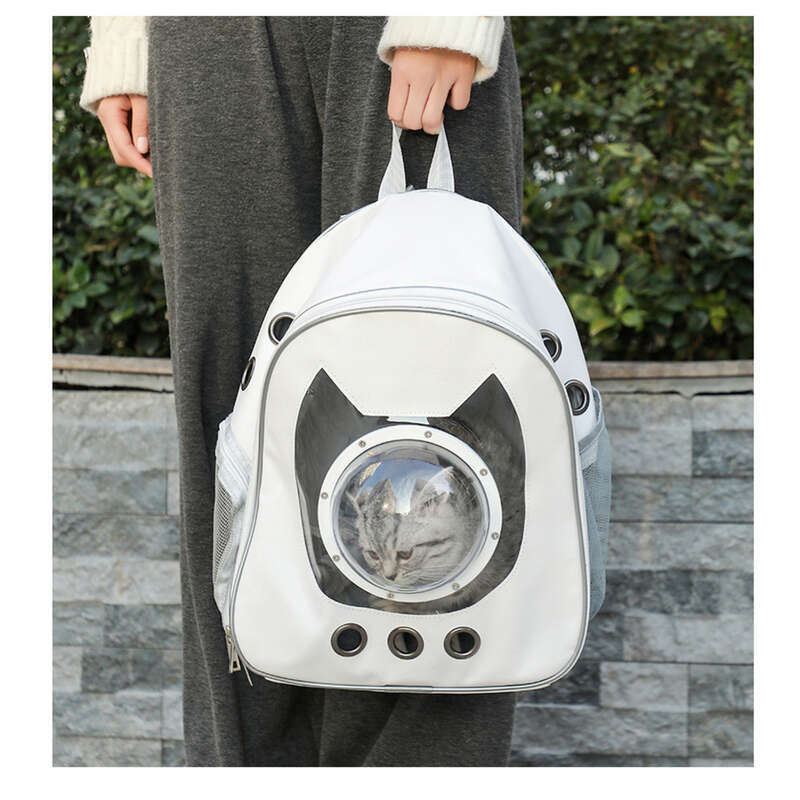 New Breathable Bag For Travel, Portable Double Shoulder Cat Bag, Simple And Versatile Pet Backpack_voghion.com