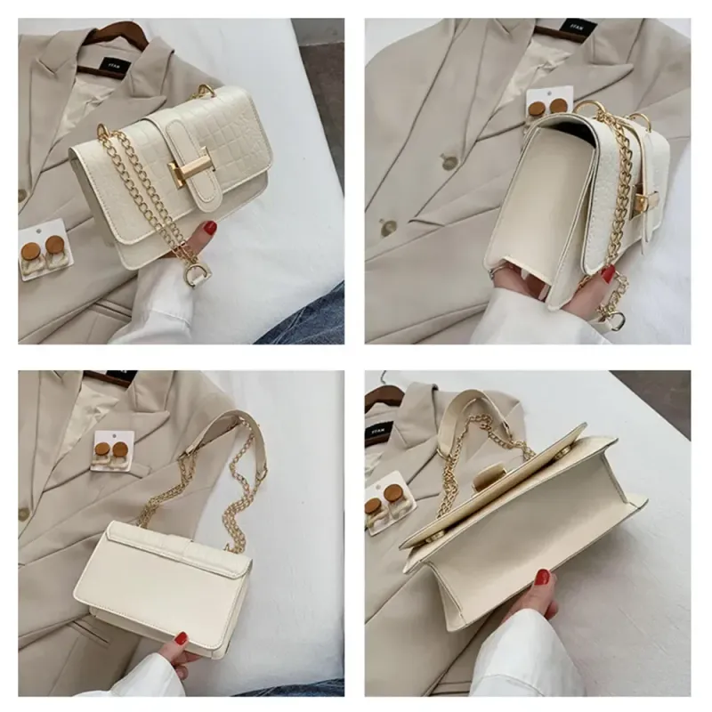 Quadratische Schulter für Frauen 2023 Crossbody Weibliche Kette elegante Designer Marke Puse og Taschen_voghion.com