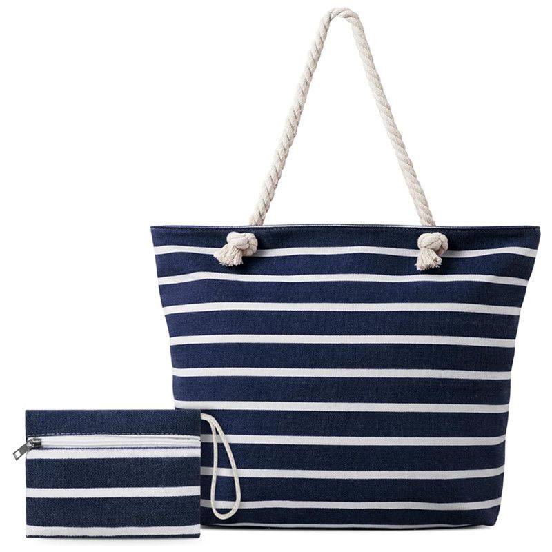 Faltbare Strandtasche, große Kapazität, tragbare Aufbewahrungstasche, große, wasserdichte Strandtasche_voghion.com