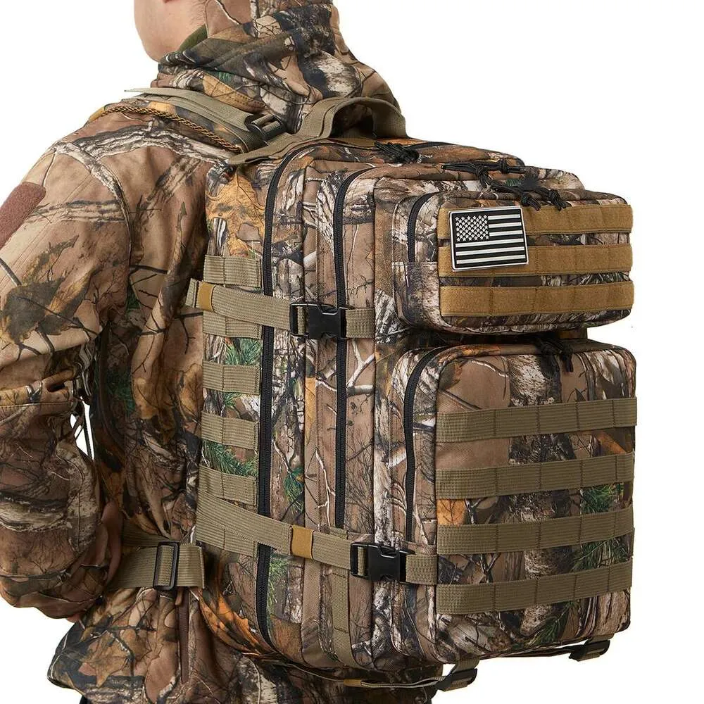 Qt&Qy Tactical Backpac 45L Large Capacity Man 3 Days Molle Hking Bags For Outdoor Trekking Camping Backpack_voghion.com