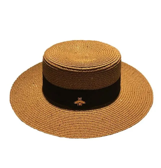 2023 Designer bee Cap Bucket Hat Fashion Men Women Fitted Top Hats High Quality Straw Sun Caps hat_voghion.com