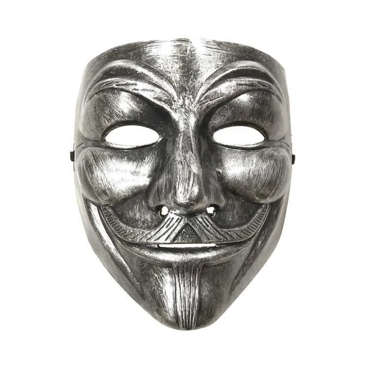 Μάσκες Cosplay για Halloween για Vendetta Anonymous Guy Fawkes Fancy Ενηλίκων Μάσκα FY3222_voghion.com