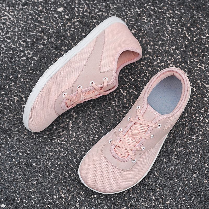 Barfotsneakers for voksne, crosstrainer, tåboks, brede, minimalistiske herresko med null droppsåle, avslappet strikkesko, stor størrelse_voghion.com
