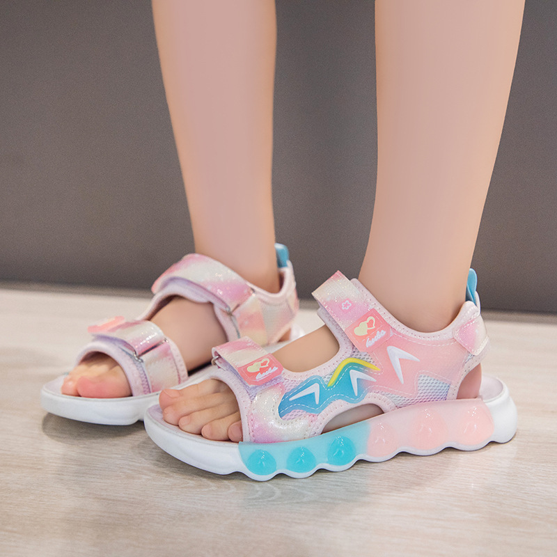 24 Sommer Neue Kindersandalen für Jungen Mädchen Freizeit Strand Sport Weiche Sohle Leichte und Bequeme Schülerschuhe_voghion.com