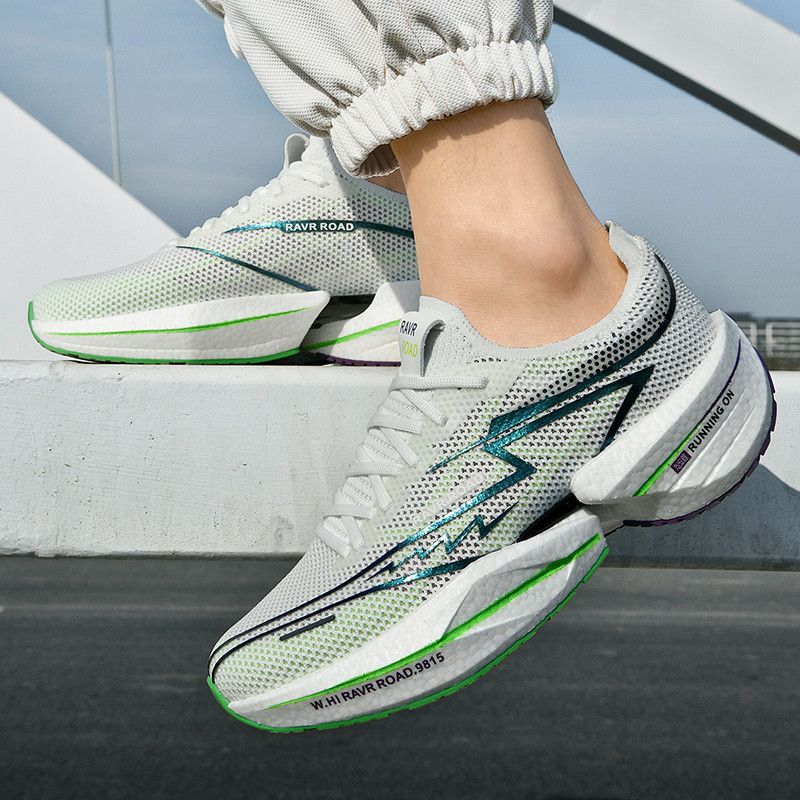 Friction sound running Men's and women's Professional marathon race resilient cushioned sports shoes_voghion.com