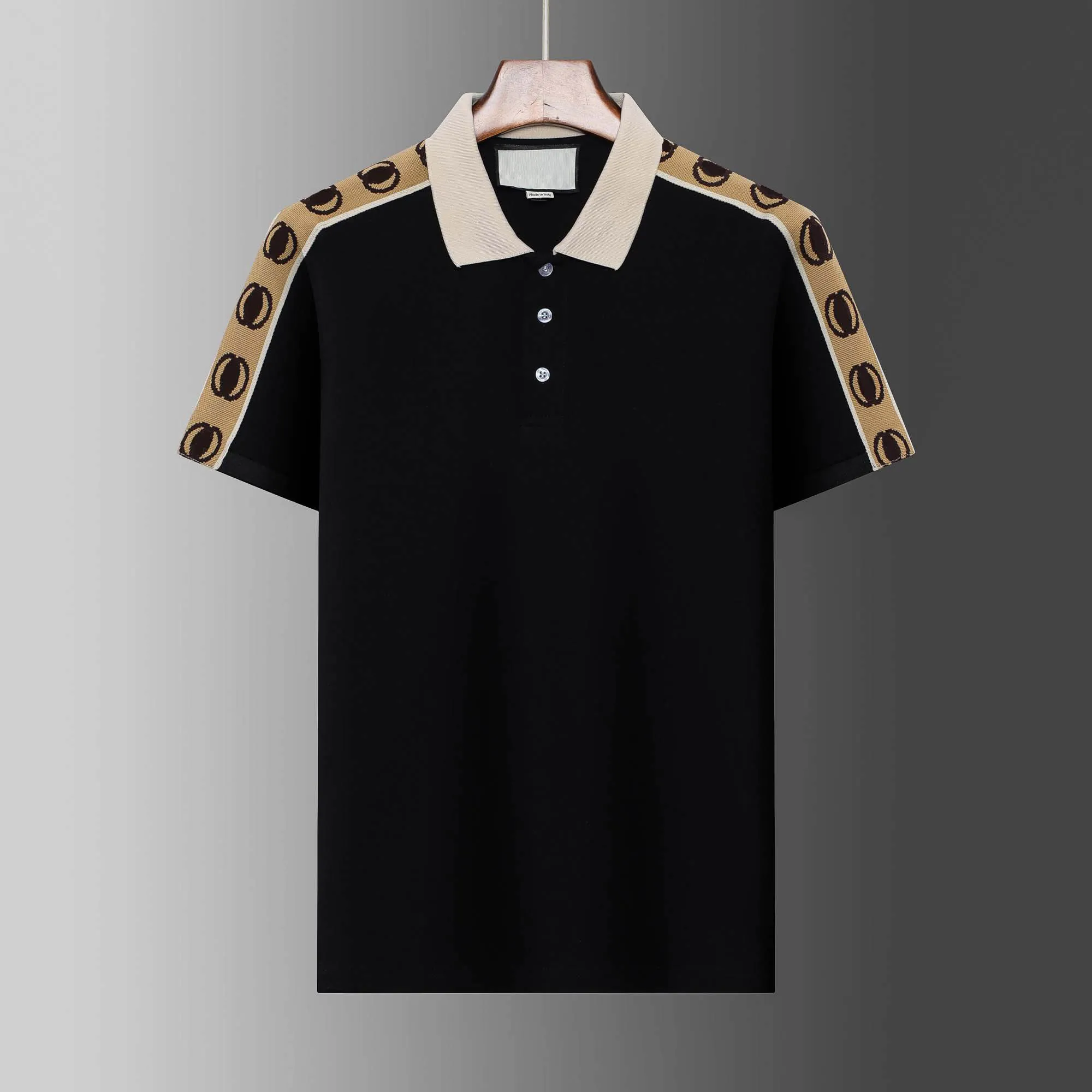 Summer Mens Polos Shirt Designer T Shirts GU Polo Man Luxur brand Tops With Stripe Neck Tshirts Unisex Streewears Short