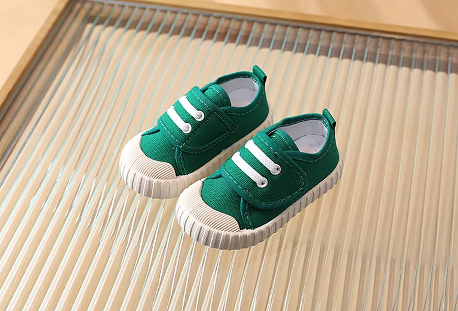 Childrens Canvas Sneakers Leopard Print Classic Casual Shoes_voghion.com